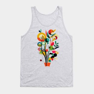 German Expressionist Flower Design for Gardeners Women Men Tank Top